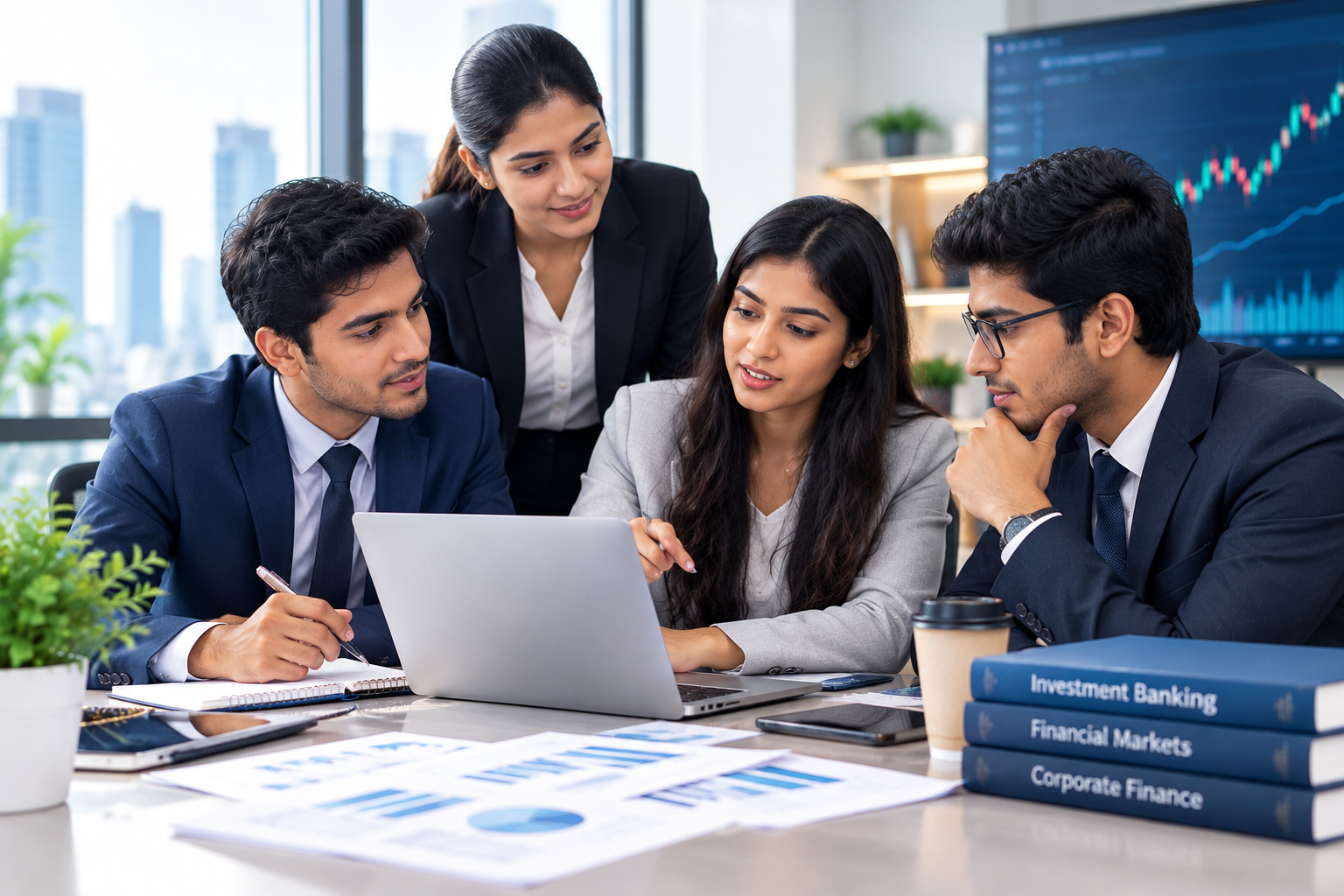 Students and professionals building a career in finance